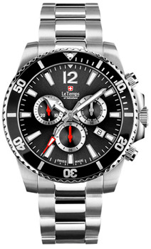Часы Le Temps Swiss Naval Patrol Chronograph LT1044.01BS01